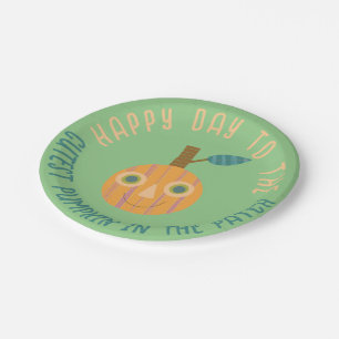 Assiettes En Carton Plaques Citrouilles