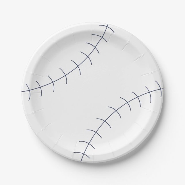 Assiettes En Carton Plaques classiques de base-ball (Devant)