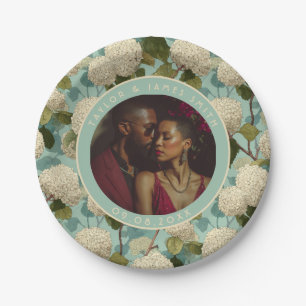 Assiettes En Carton Plaques Classy Hydrangeas Pour La Fête De Mariée