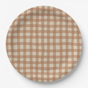 Assiettes En Carton Plaques d'anniversaire Brown