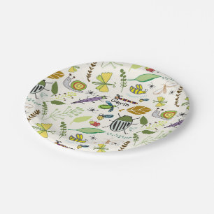 Assiettes En Carton Plaques d'anniversaire de bogues personnalisées