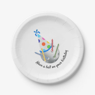 Assiettes En Carton Plaques d'anniversaire de Pickleball