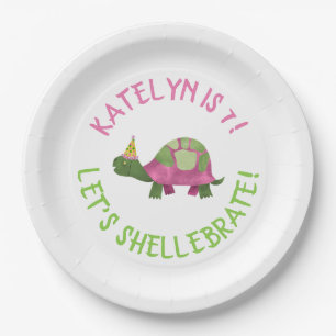 Assiettes En Carton Plaques d'anniversaire de Tortoise - Anniversaire