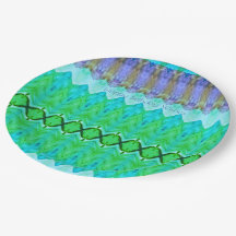 Plaques d'anniversaire en papier violet et turquoi