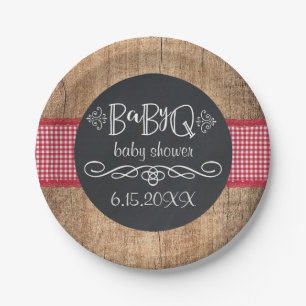 Assiettes En Carton Plaques de Baby shower de fête pour bébé BBQ