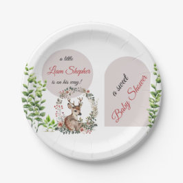 Assiettes En Carton Plaques de Baby shower en bois munies et modifiabl