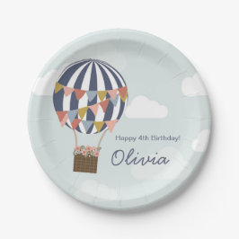 Assiettes En Carton Plaques de ballon personnalisées pour la fête d'an