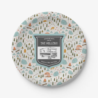 Assiettes En Carton Plaques de camping RV personnalisées