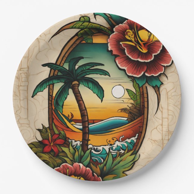 Assiettes En Carton Plaques de fête (Devant)