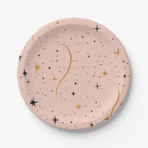 Plaques de fête céleste - Plaques de papier étoilé