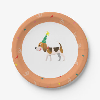 Assiettes En Carton Plaques de fête d'anniversaire à thème chien
