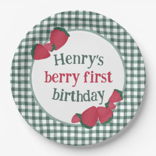 Assiettes En Carton Plaques de fête d'anniversaire de fraise