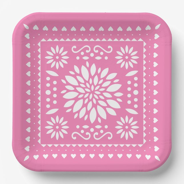 Assiettes En Carton Plaques de fête d'anniversaire de la fille (Recto)