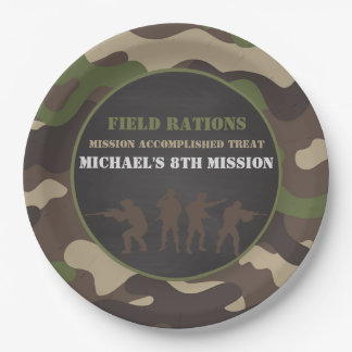Assiettes En Carton Plaques de fête d'anniversaire de l'armée