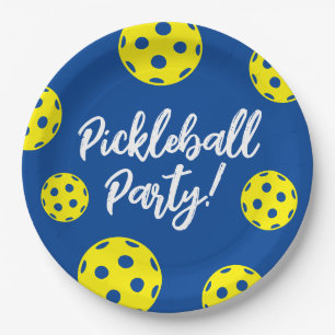 Assiettes En Carton Plaques de fête d'anniversaire de Pickleball (jeta