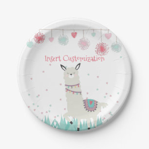 Assiettes En Carton Plaques de fête de Llama
