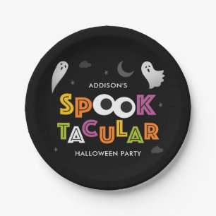Assiettes En Carton Plaques de fête d'Halloween Spooktacular