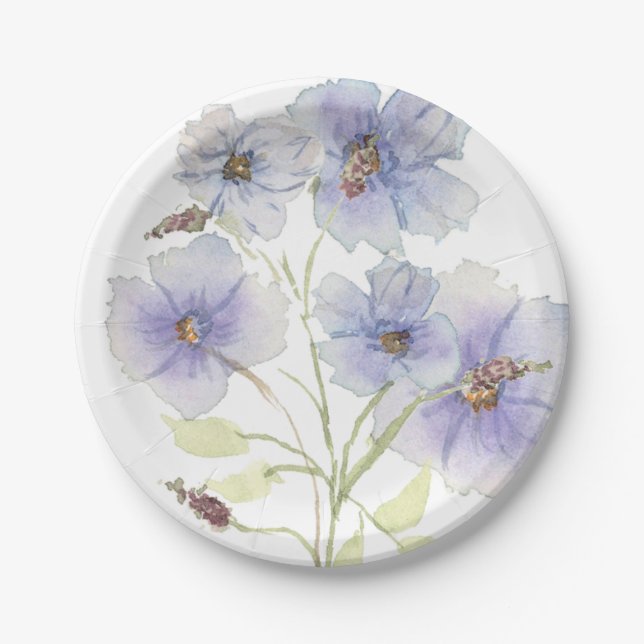 Assiettes En Carton Plaques de fête fleur sauvage (Devant)