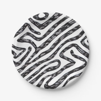 Assiettes En Carton Plaques de fête inspirées du zèbre