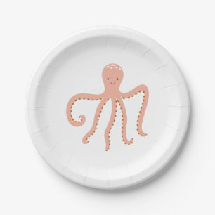 Assiettes En Carton Plaques de fête   Octopus