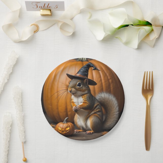 Assiettes En Carton Plaques de la fête d'Halloween (Mariage)