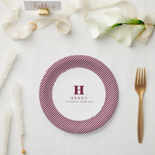 Assiettes En Carton PLAQUES DE LA PARTIE DE GRADUATION initiale