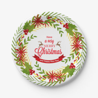 Assiettes En Carton Plaques de Noël très jolies