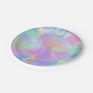 Assiettes En Carton Plaques de papier 7 "- Conception de bulles