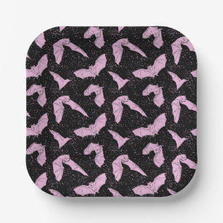 Assiettes En Carton Plaques de papier à chaume rose