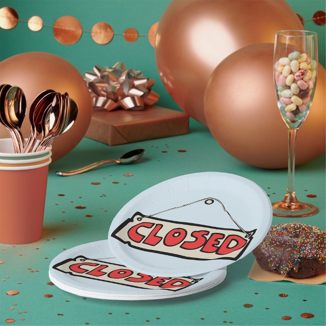 Assiettes En Carton Plaques de papier à panneau fermé (Créateur téléchargé)