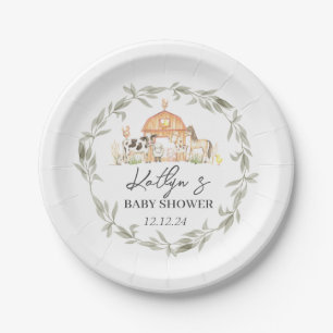 Assiettes En Carton Plaques de papier agricole, Plaques de ferme