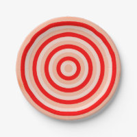 Plaques de papier avec cercles concentrés Concepti