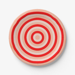 Assiettes En Carton Plaques de papier avec cercles concentrés Concepti