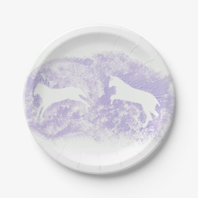 Assiettes En Carton Plaques de papier avec conception de cheval (Devant)