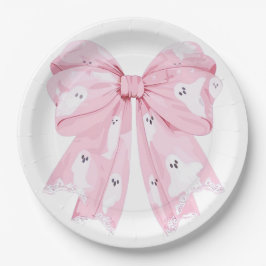 Assiettes En Carton Plaques de papier Baby shower Bow rose