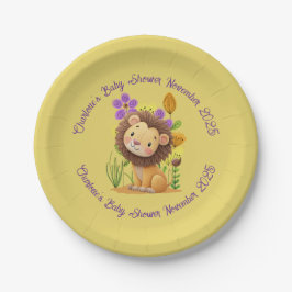 Assiettes En Carton Plaques de papier Baby shower Lion Cub
