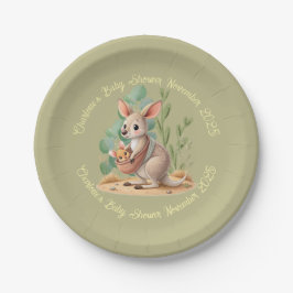 Assiettes En Carton Plaques de papier Baby shower Little Joey