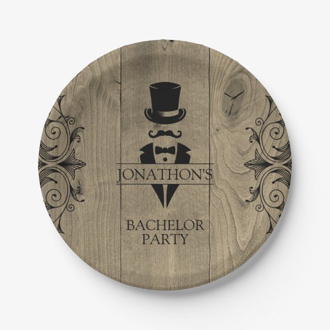 Assiettes En Carton Plaques de papier Bachelor Party (Devant)