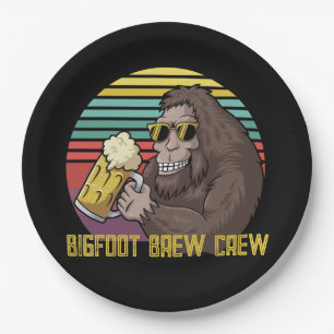 Assiettes En Carton Plaques de papier Bigfoot Brew Crew