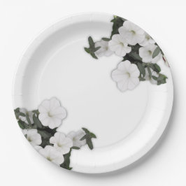 Assiettes En Carton Plaques de papier blanc Petunia