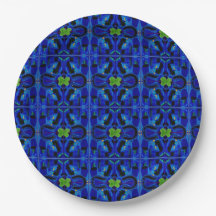 Plaques de papier bleu