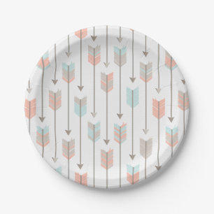 Assiettes En Carton Plaques de papier bleu gris gris rose