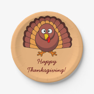 Assiettes En Carton Plaques de papier Bon thanksgiving personnalisées 