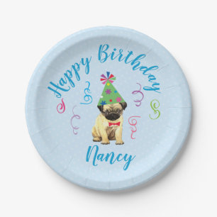 Assiettes En Carton Plaques de papier Carlin de fête d'anniversaire
