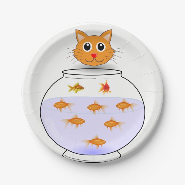 Assiettes En Carton Plaques de papier Cats (Devant)