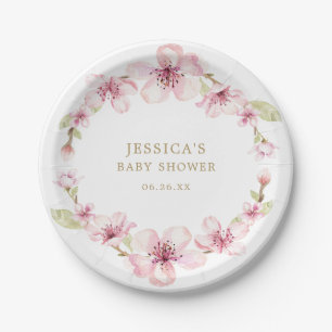 Assiettes En Carton Plaques de papier Cherry Blossom