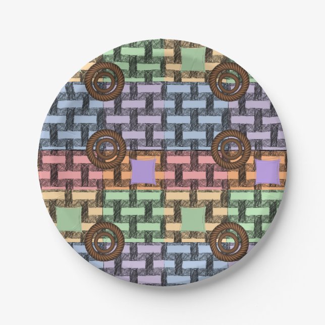 Assiettes En Carton Plaques de papier Circulaire (Devant)