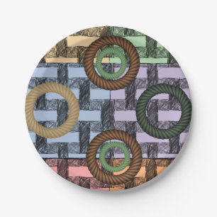 Assiettes En Carton Plaques de papier Circulaire