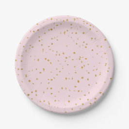 Assiettes En Carton Plaques de papier Confetti Parties scintillant ros