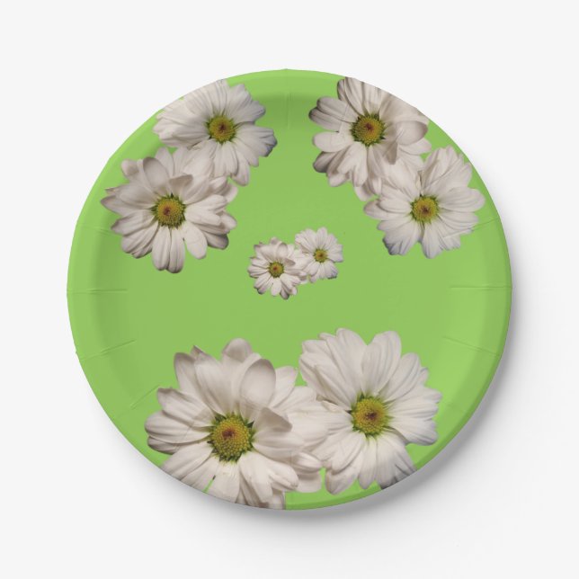 Assiettes En Carton Plaques de papier Daisy (Devant)